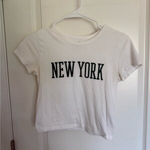 Hollister White Graphic Tee